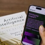 webpage of chatgpt a prototype ai chatbot is seen on the website of openai on iphone or smartphone